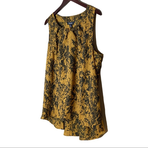 SIMPLY VERA WANG SLEEVELESS FLORAL PRINTED TOP XL - Picture 3 of 10
